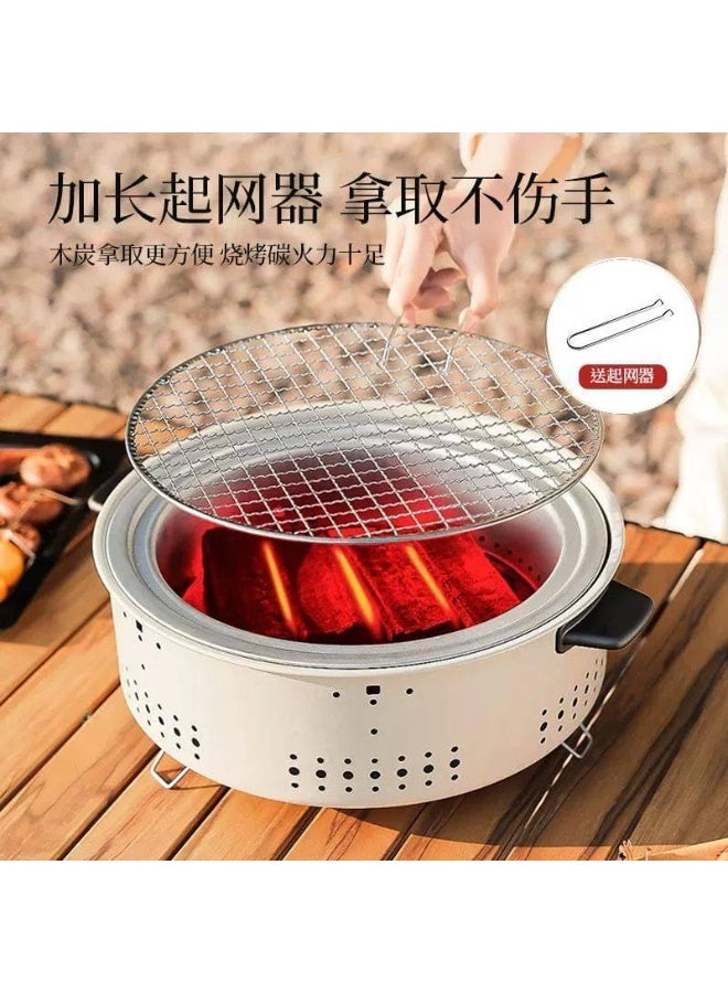 شواية فحم بتصميم عملي ومناسب للاستخدام المنزلي والخارجي – طعم شواء الفحم الأصلي مع أرجل قابلة للطي وسهلة التخزين لشوي اللحوم والدواجن والمأكولات البحرية - Image 3